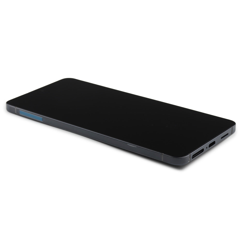 Skärm Complete with Housing för Samsung Galaxy S25 Edge (SM-S937B) Titanium Black Service Pack