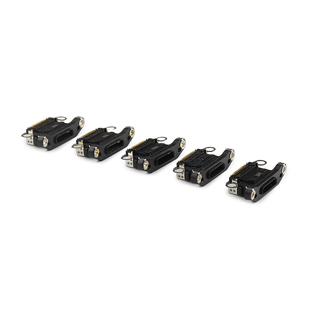 Laddkontakt ( 5 Pieces , Soldering Required) för iPhone 14 Pro /14 Pro Max Black OEM-Equivalent