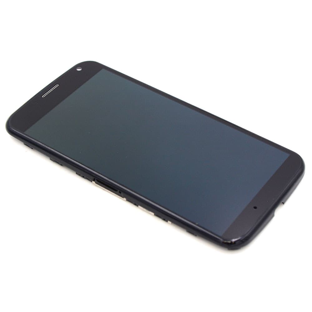 Skärm Complete with Housing för Motorola Moto X (XT1052) Black OEM-Equivalent