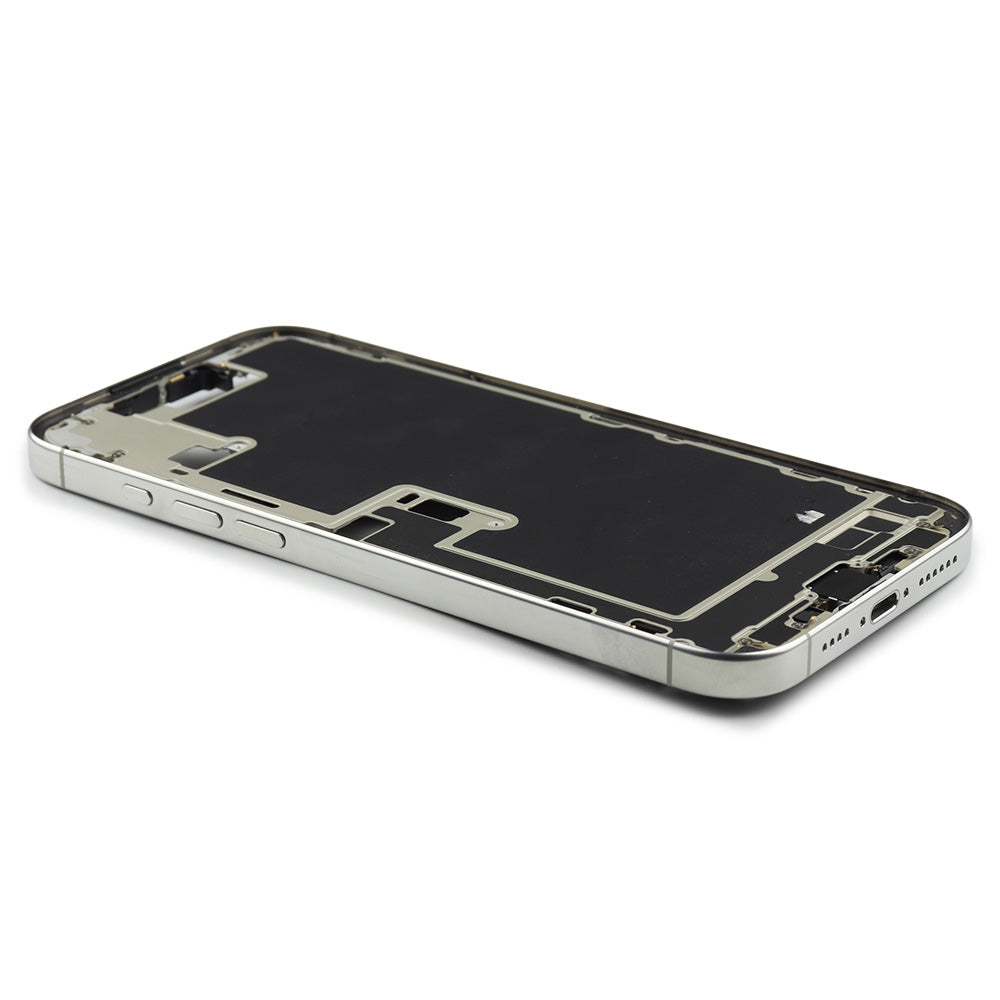 Middle Frame With Power And Volume Button (US Version) för iPhone 16 Pro Max White Titanium Pulled