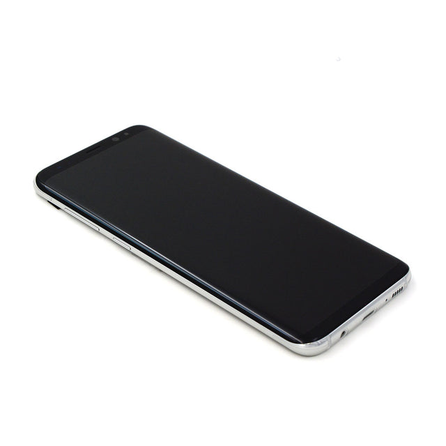 Skärm Complete with Housing för Samsung Galaxy S8 Plus Silver Service Pack