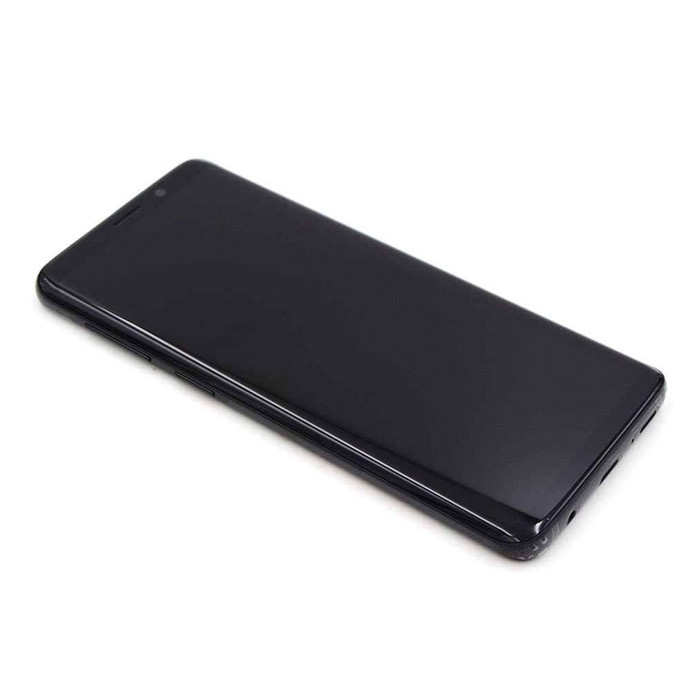Skärm Complete with Housing för Samsung Galaxy S9 Black Service Pack